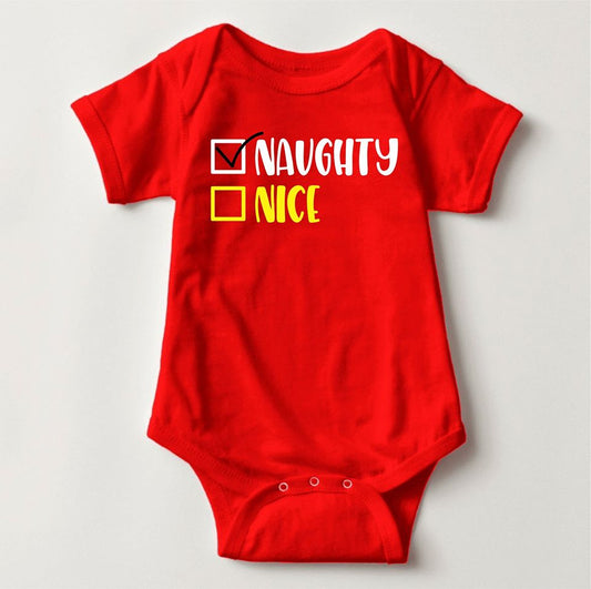 Baby Christmas Holiday Onesies -Naughty Nice - MYSTYLEMYCLOTHING