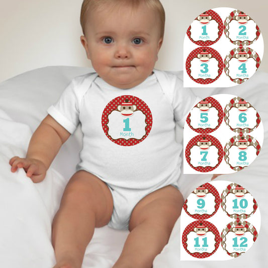 Baby Custom Monthly Onesies - Paul Frank - MYSTYLEMYCLOTHING