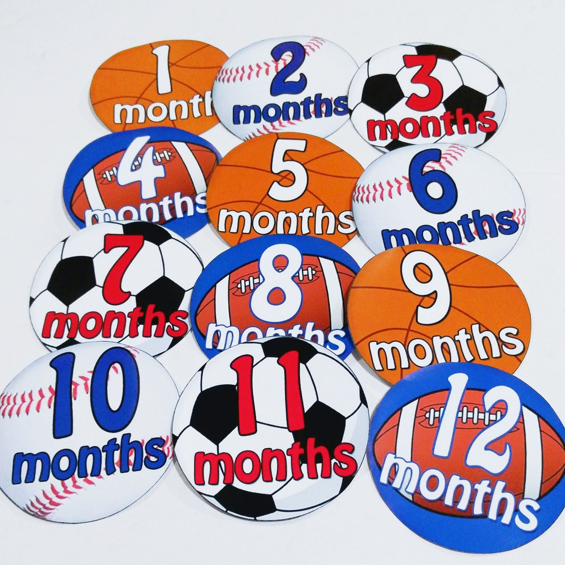 Baby Monthly Milestone Stickers - MYSTYLEMYCLOTHING