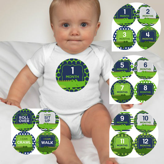 Baby Custom Monthly Onesies - Crocs - MYSTYLEMYCLOTHING