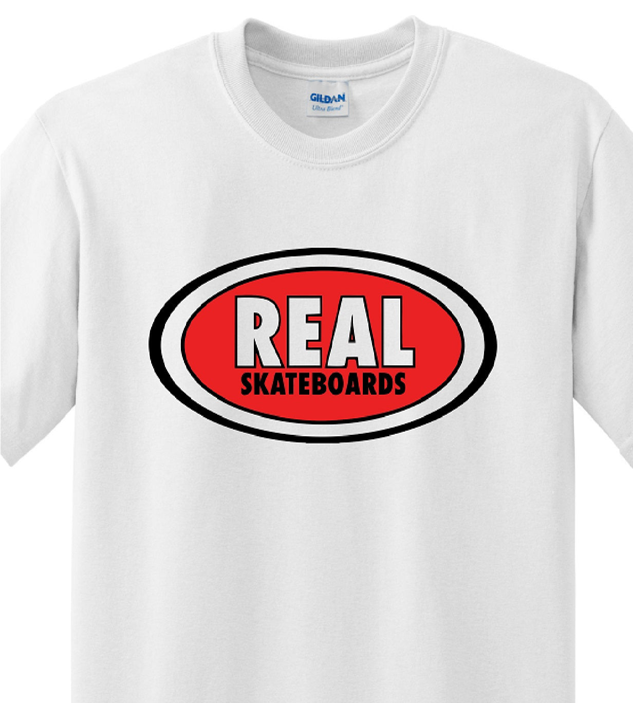 Skate Men's Shirt - Real Skate Board (White) - MYSTYLEMYCLOTHING