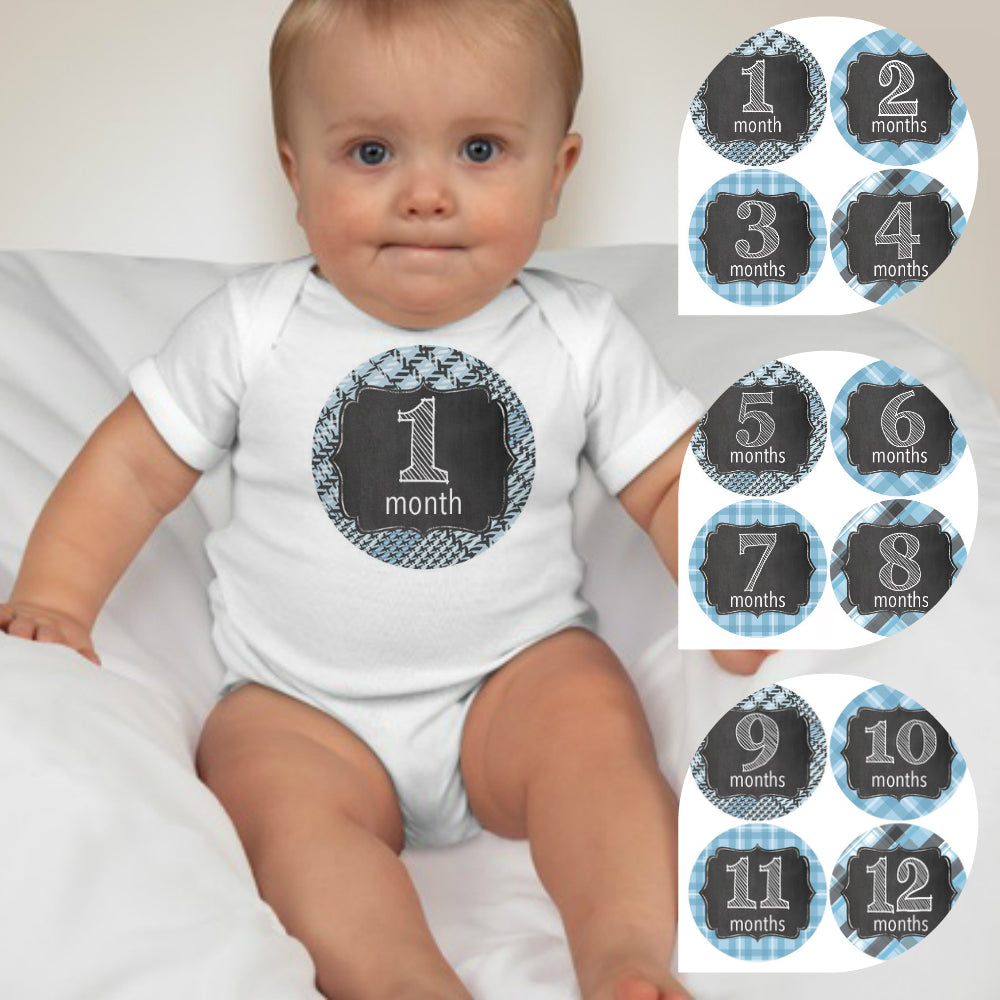 Baby Custom Monthly Onesies - BGB Pattern - MYSTYLEMYCLOTHING