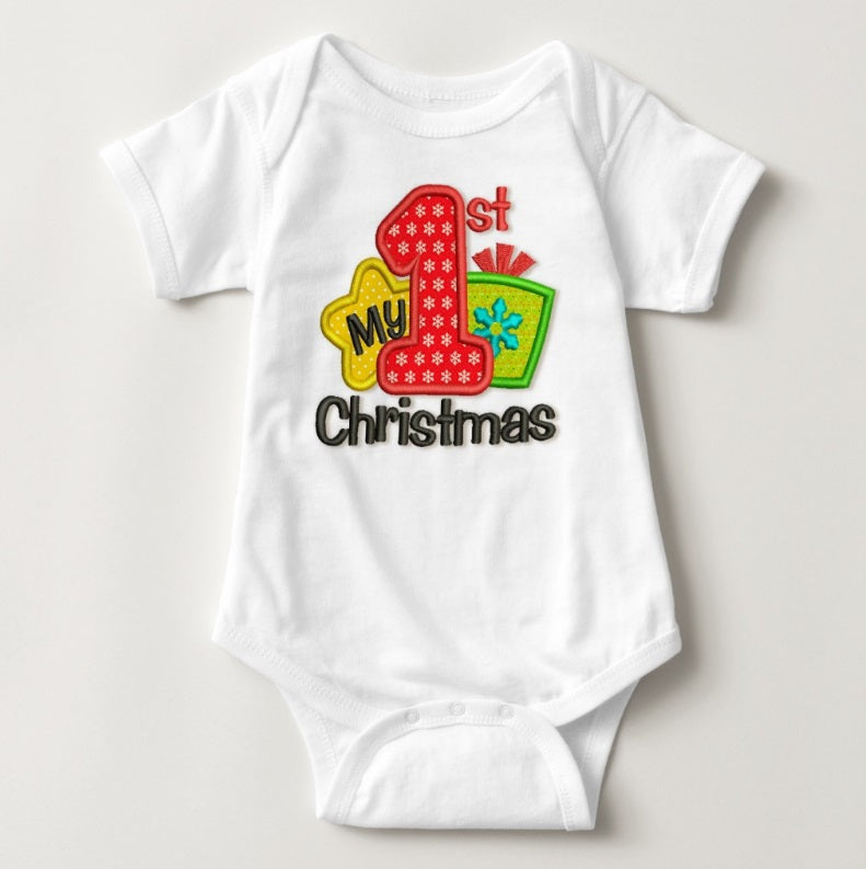 Baby Christmas Holiday Onesies - First Christmas - MYSTYLEMYCLOTHING
