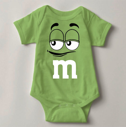 Baby Character Onesies - M&M's Light Green - MYSTYLEMYCLOTHING