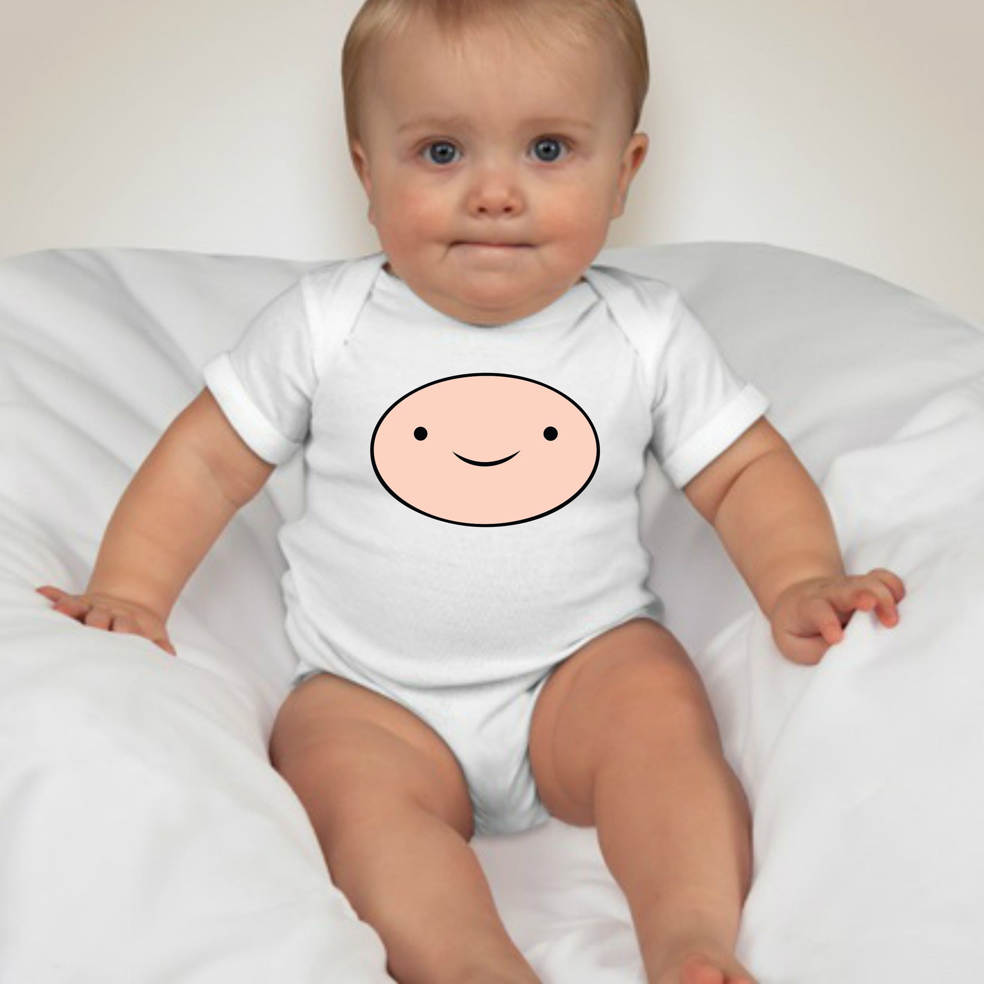 Baby Character Onesies with FREE Name Back Print  - Adventure Time Finn I - MYSTYLEMYCLOTHING