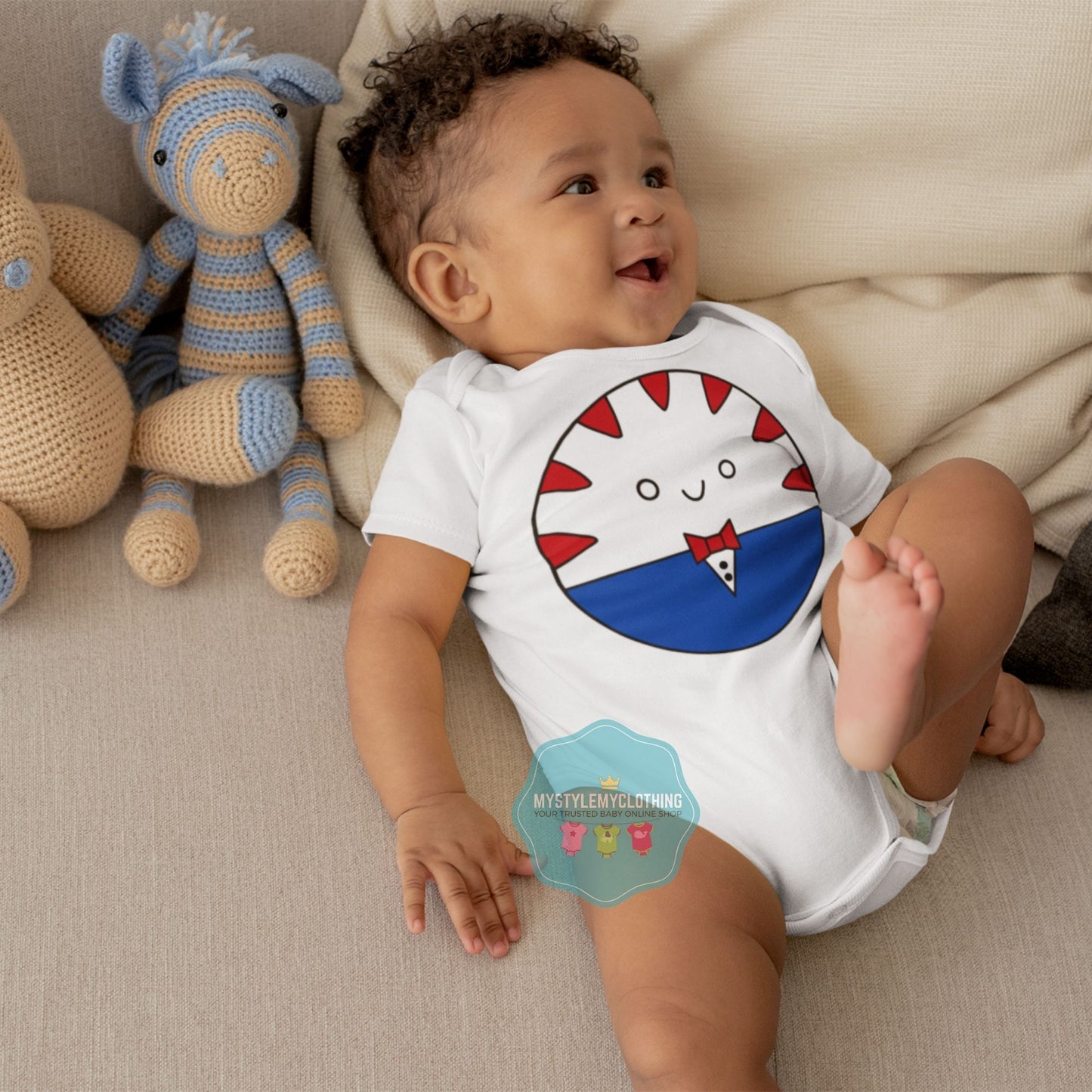 Baby Character Onesies with FREE Name Back Print  - Adventure Time Peppermint Butler - MYSTYLEMYCLOTHING
