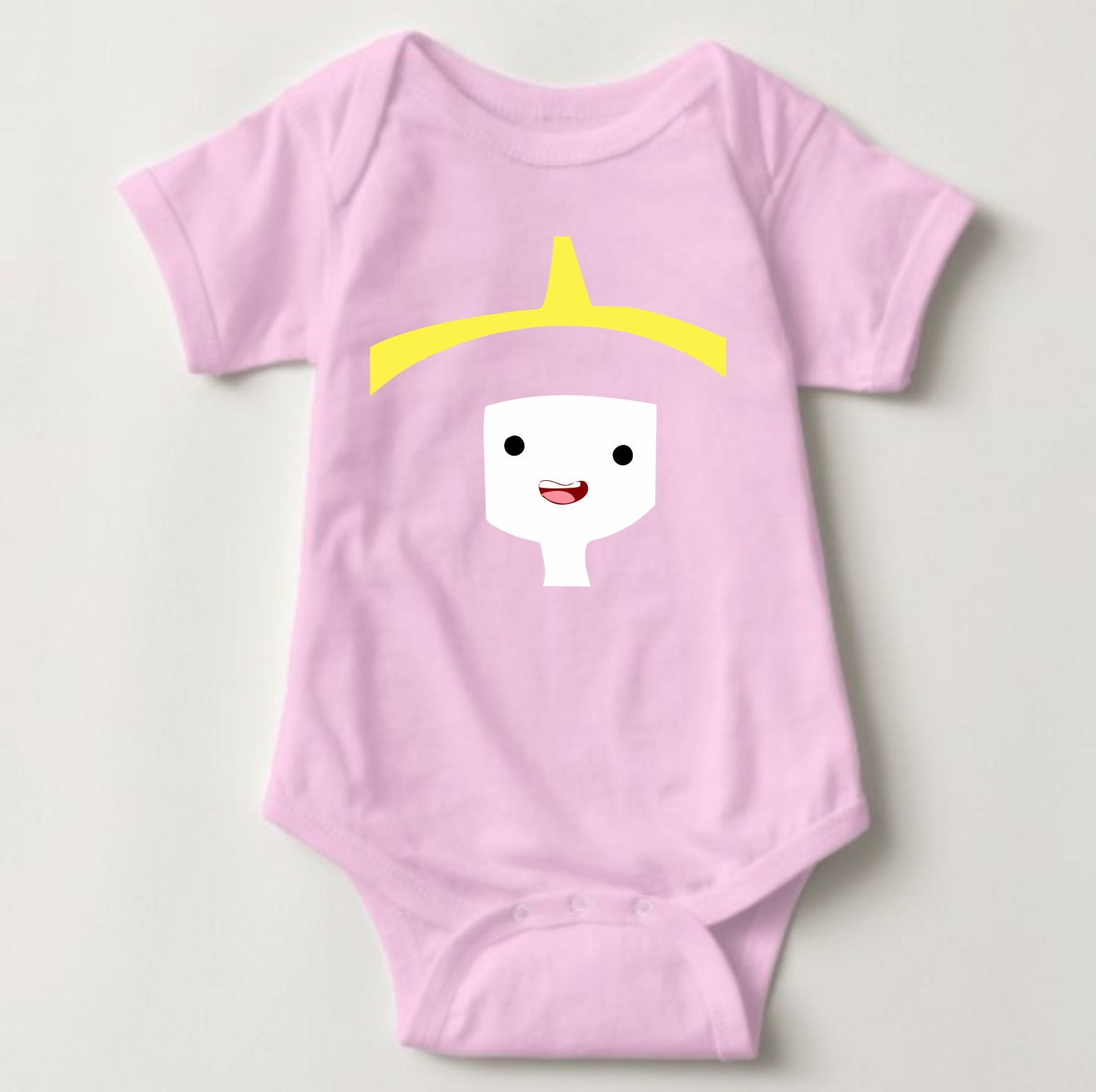 Baby Character Onesies with FREE Name Back Print - Adventure Time Princess Bubblegum - MYSTYLEMYCLOTHING