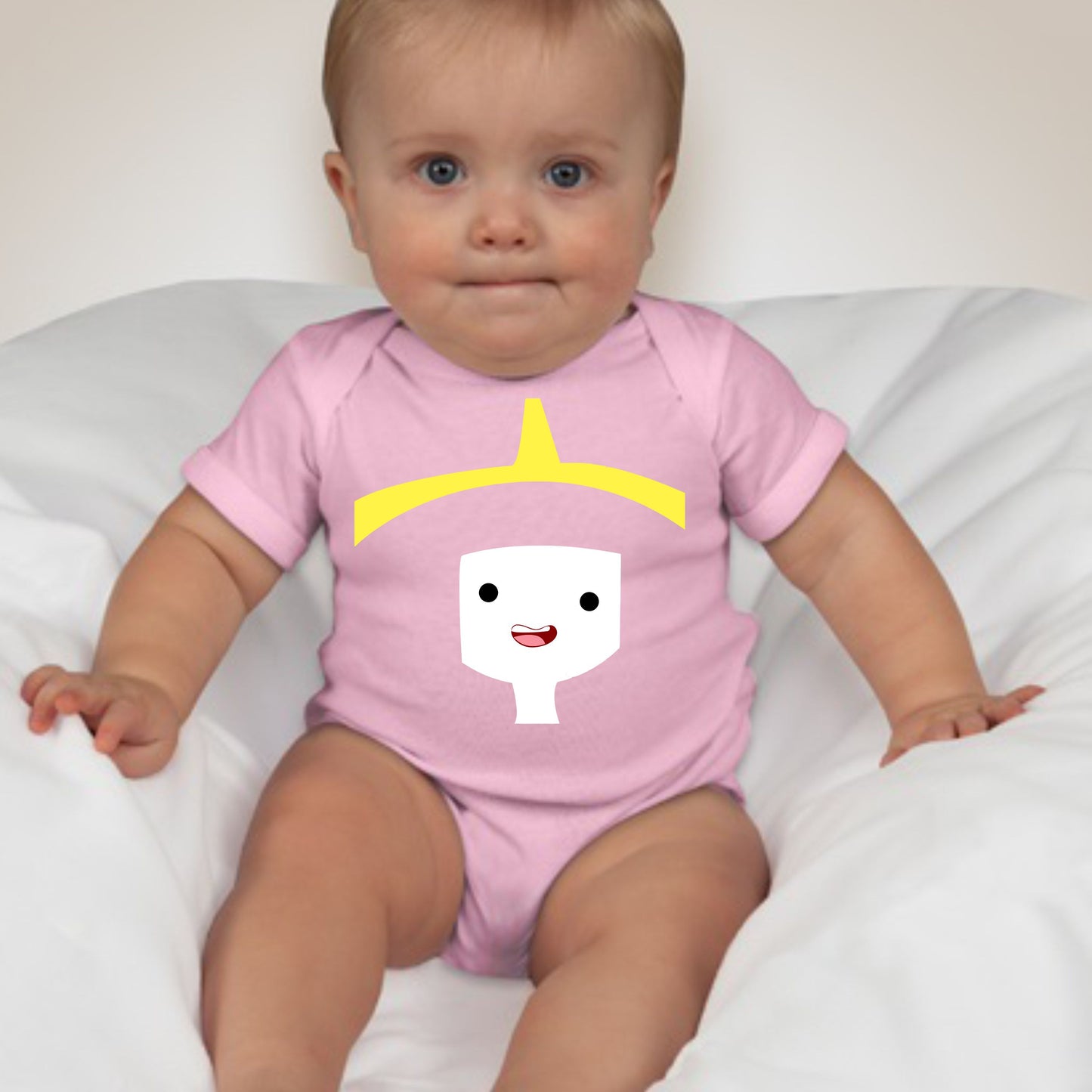 Baby Character Onesies with FREE Name Back Print - Adventure Time Princess Bubblegum - MYSTYLEMYCLOTHING