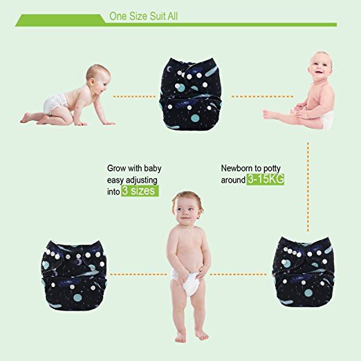 Baby Printed Cloth Diapers Alva - MYSTYLEMYCLOTHING