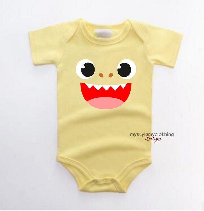 Baby Character Onesies - Baby Shark - MYSTYLEMYCLOTHING