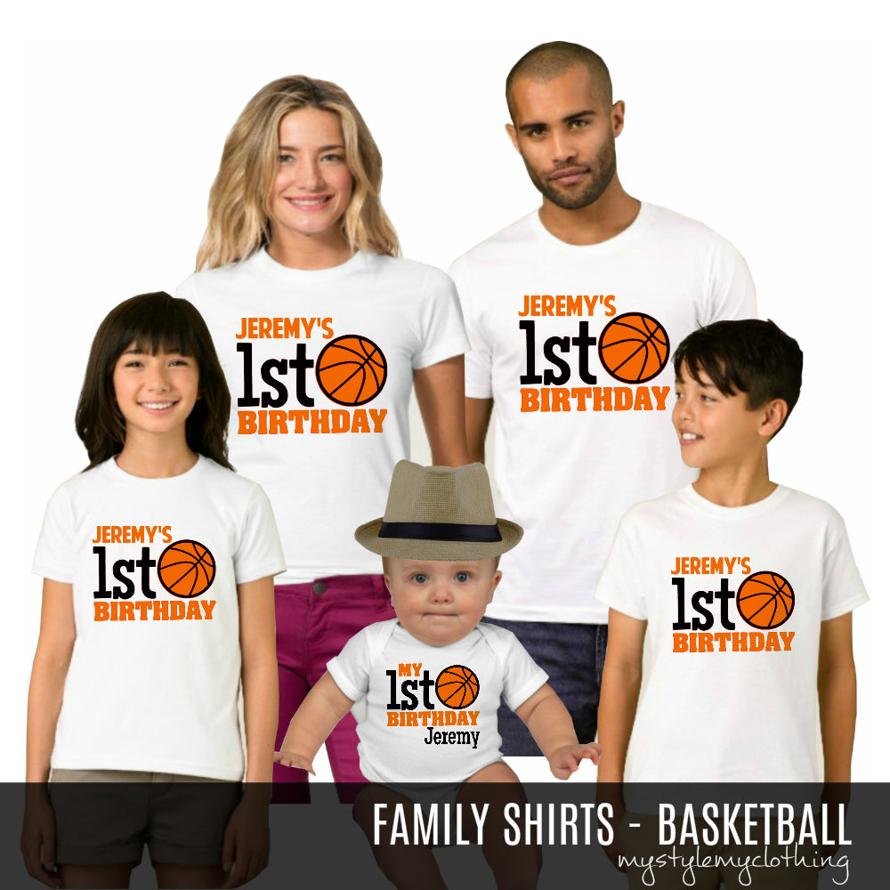 Family Set Shirt - Basketball - MYSTYLEMYCLOTHING