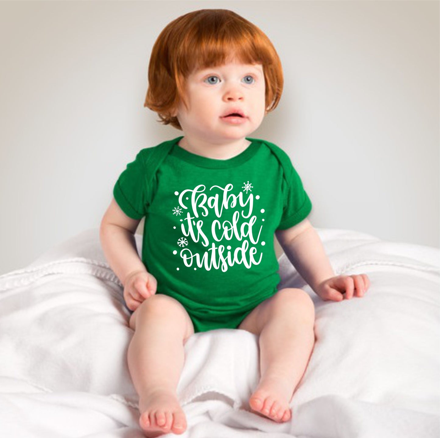 Baby Christmas Holiday Onesies - Its Cold Outside