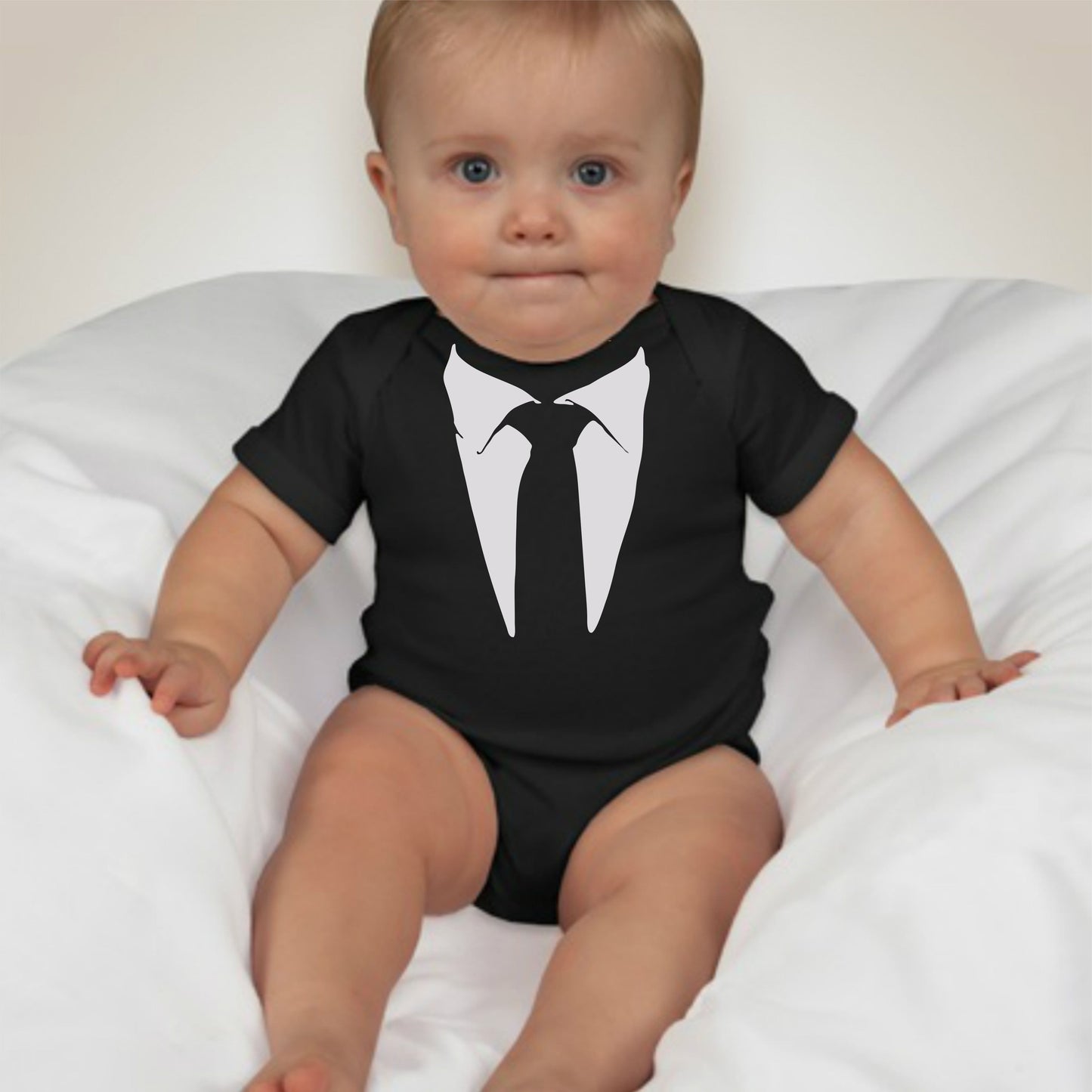Baby Tuxedo Onesies - Baby Boss (Black)