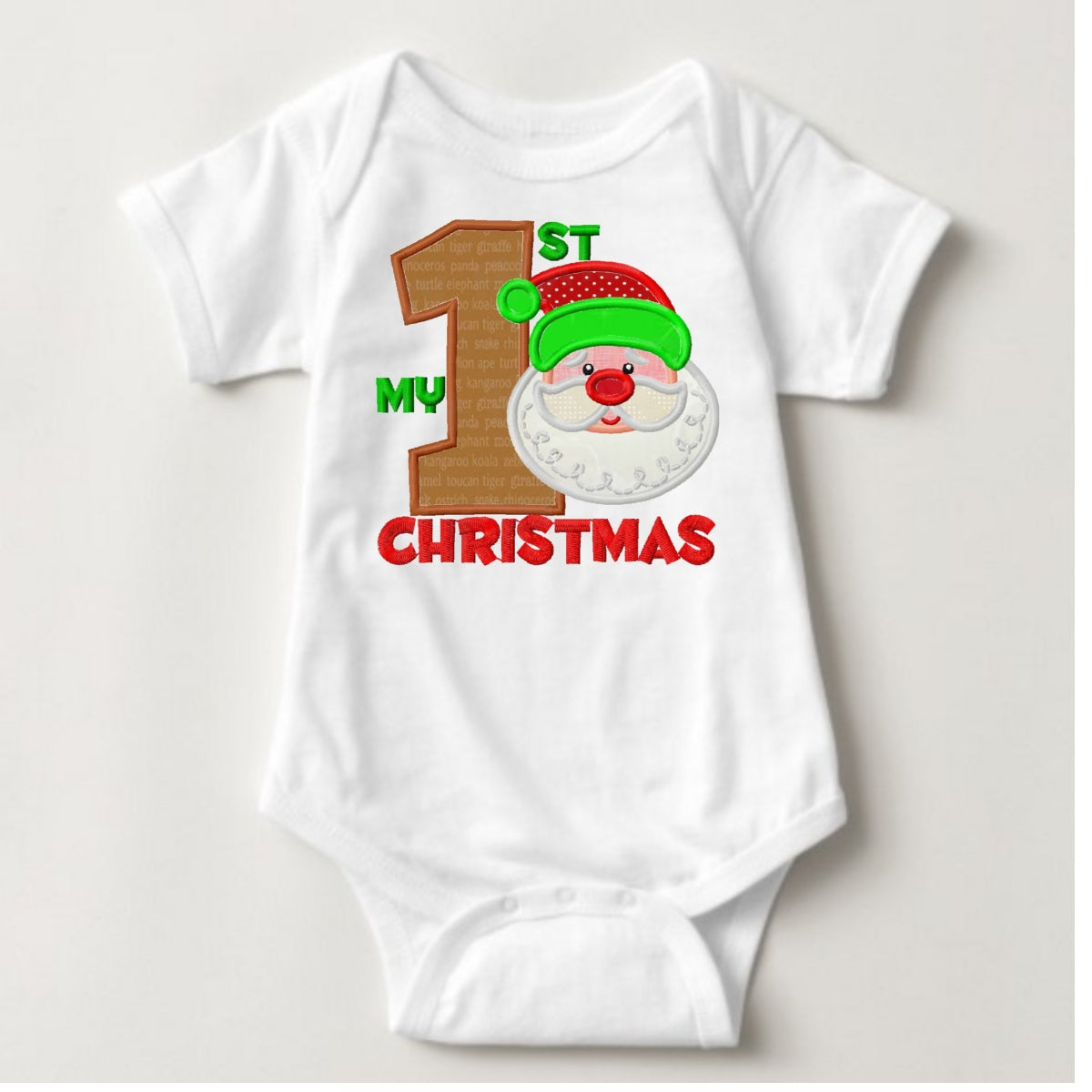 Baby Christmas Holiday Onesies - My 1st Christmas Santa - MYSTYLEMYCLOTHING