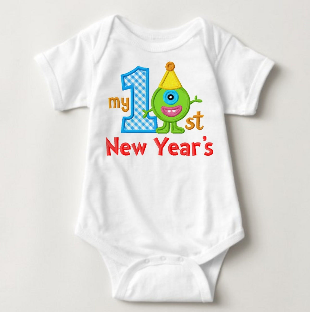 Baby New Year Holiday Onesies - My 1st New Year Monster U - MYSTYLEMYCLOTHING