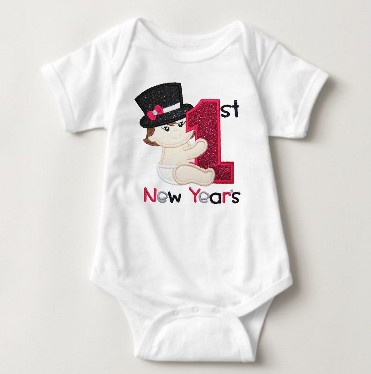 Baby New Year Holiday Onesies - My 1st New Year RED 1 - MYSTYLEMYCLOTHING
