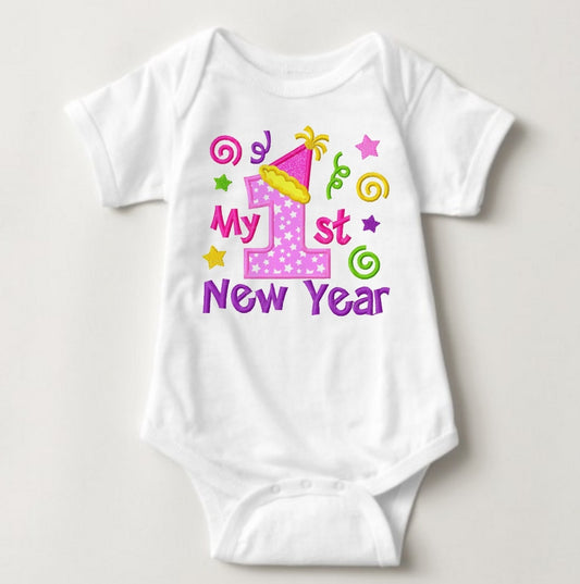 Baby New Year Holiday Onesies - My 1st New Year - MYSTYLEMYCLOTHING