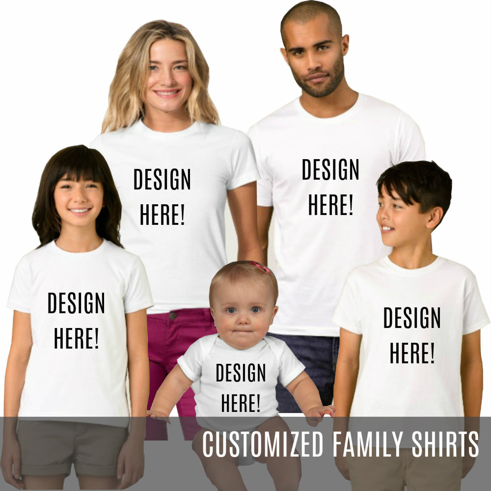 Family Set Shirt - Customized Design - MYSTYLEMYCLOTHING