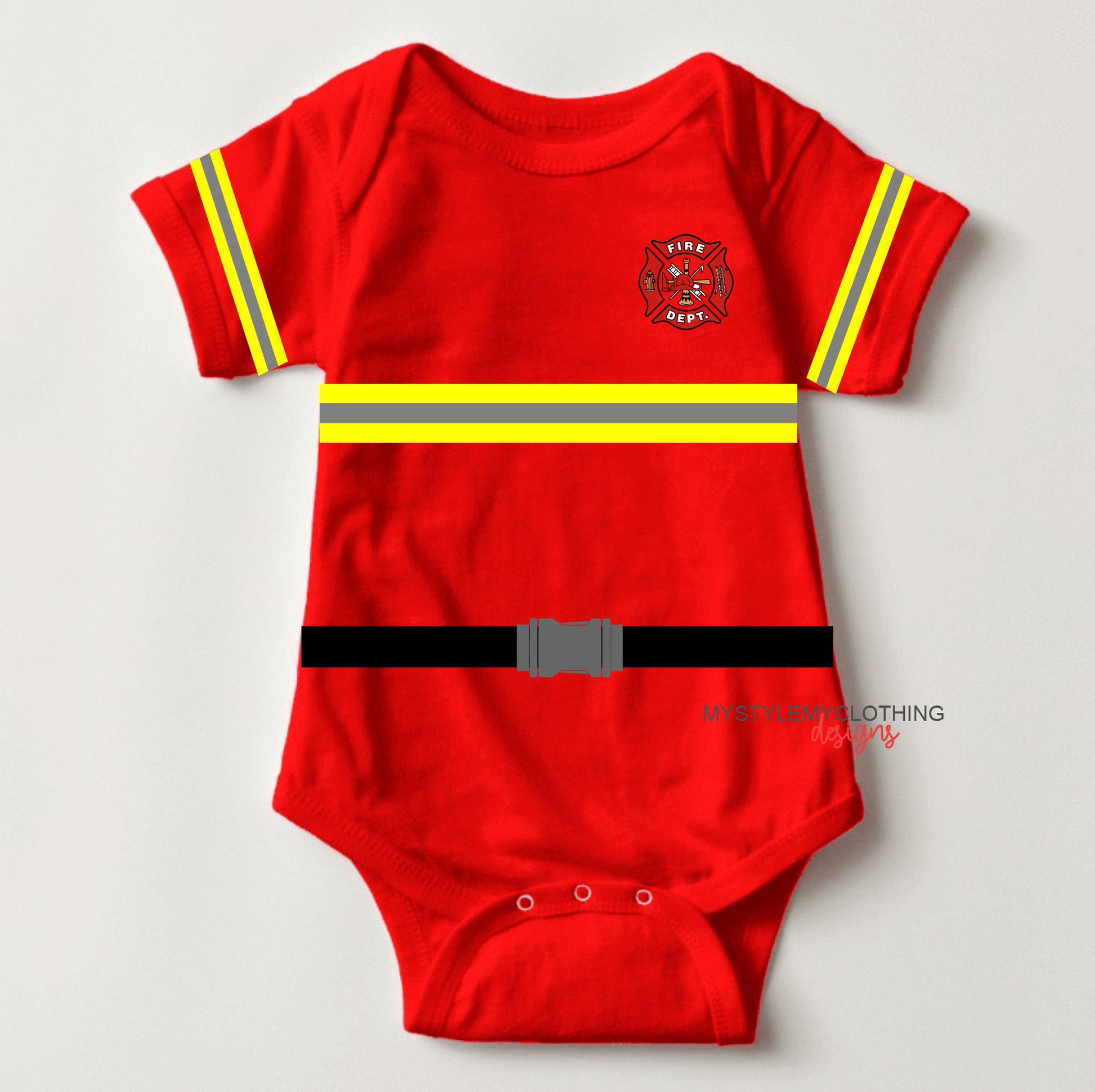 Baby Career Onesies - Fireman - MYSTYLEMYCLOTHING