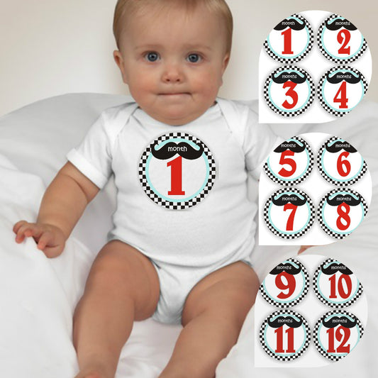 Baby Custom Monthly Onesies - Lil Man II - MYSTYLEMYCLOTHING