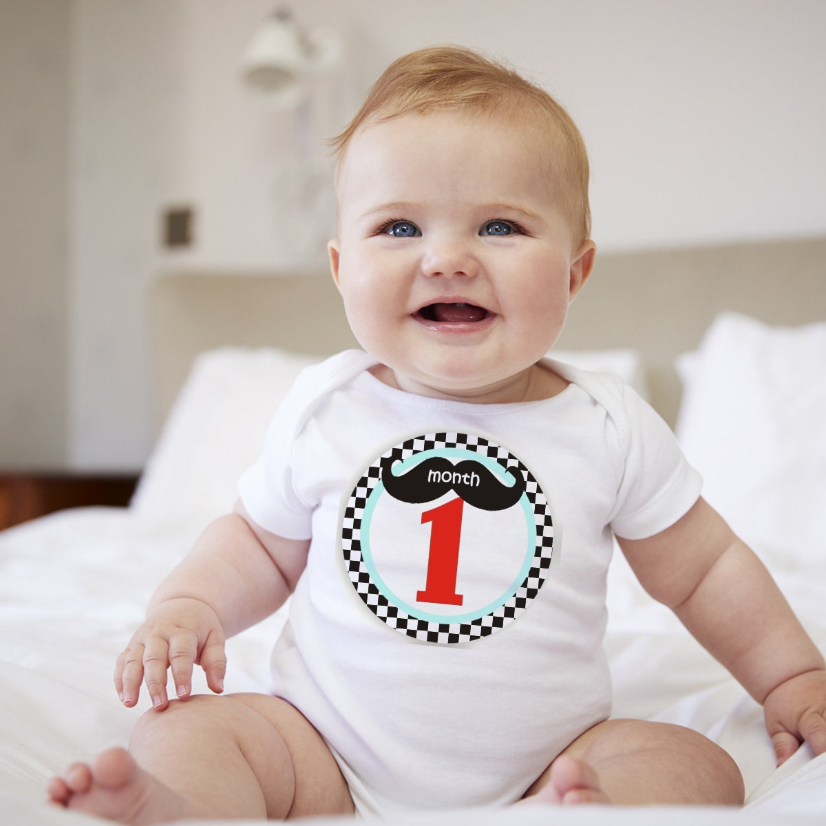 Baby Custom Monthly Onesies - Gentlemen Baby - MYSTYLEMYCLOTHING