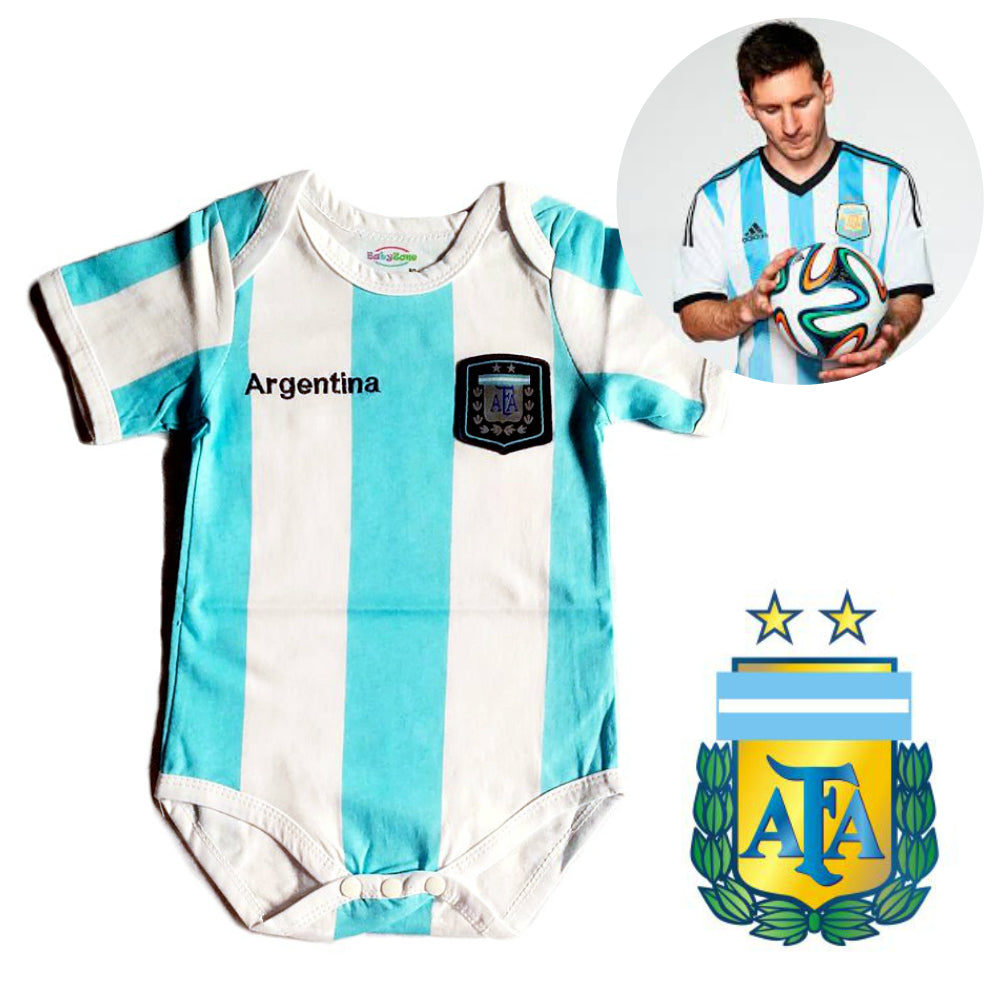 Baby Romper World Cup Soccer Uniform Romper - Argentina - MYSTYLEMYCLOTHING