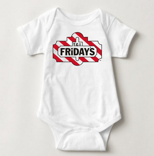 Baby Onesies Logo - Fridays - MYSTYLEMYCLOTHING