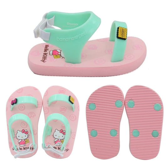Banana Peel Slippers for Toddlers - Hello Kitty Set Star Biscuits Light Pink - MYSTYLEMYCLOTHING