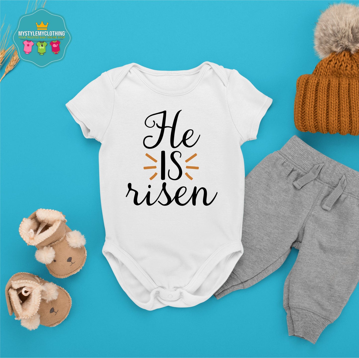 Baby Easter Onesies - He is Risen