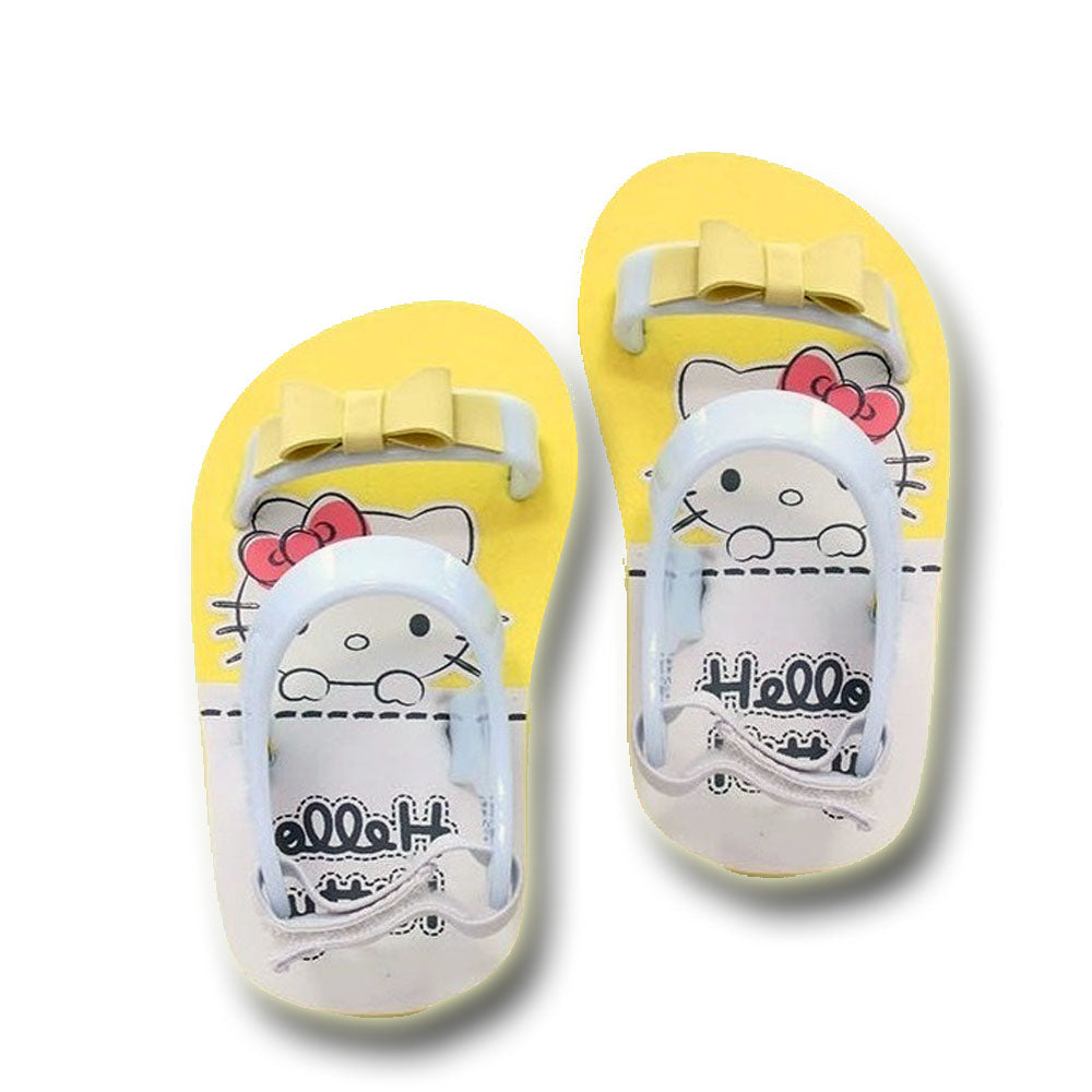 Banana Peel Slippers for Toddlers - Hello Kitty Set Good Night Kitty Yellow - MYSTYLEMYCLOTHING