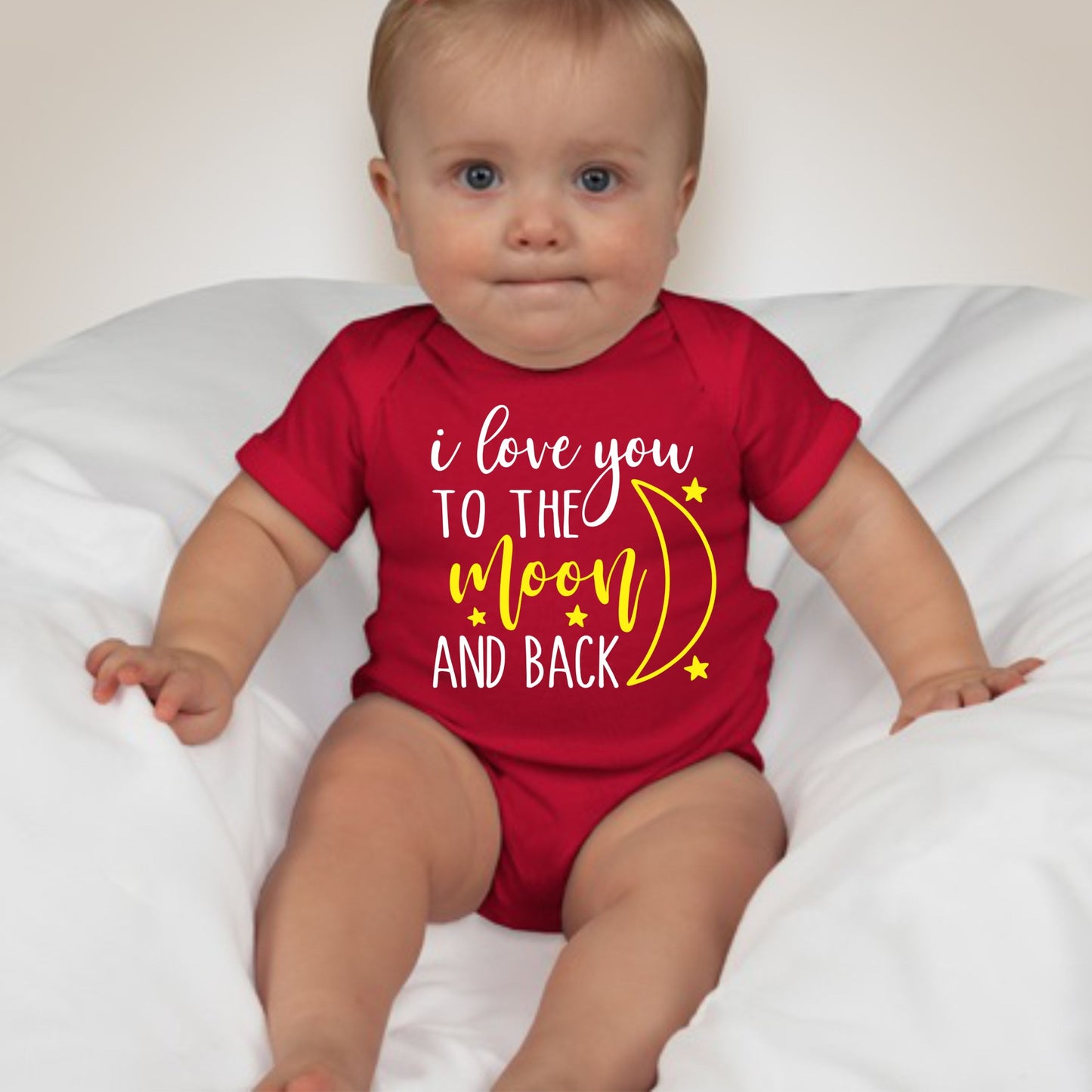 Valentines Onesies - I Love You to the Moon and Back - MYSTYLEMYCLOTHING