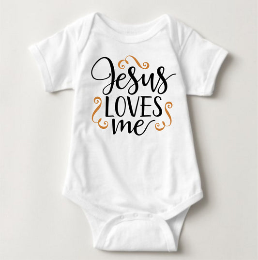 Baby Easter Onesies - Jesus Loves Me