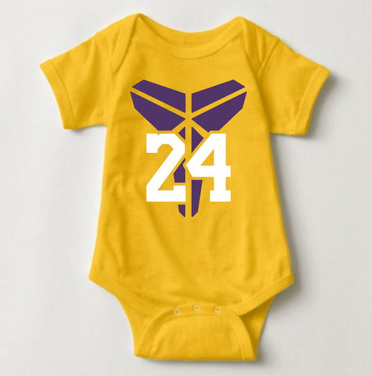 Baby Basketball Onesies - Kobe 24 - MYSTYLEMYCLOTHING
