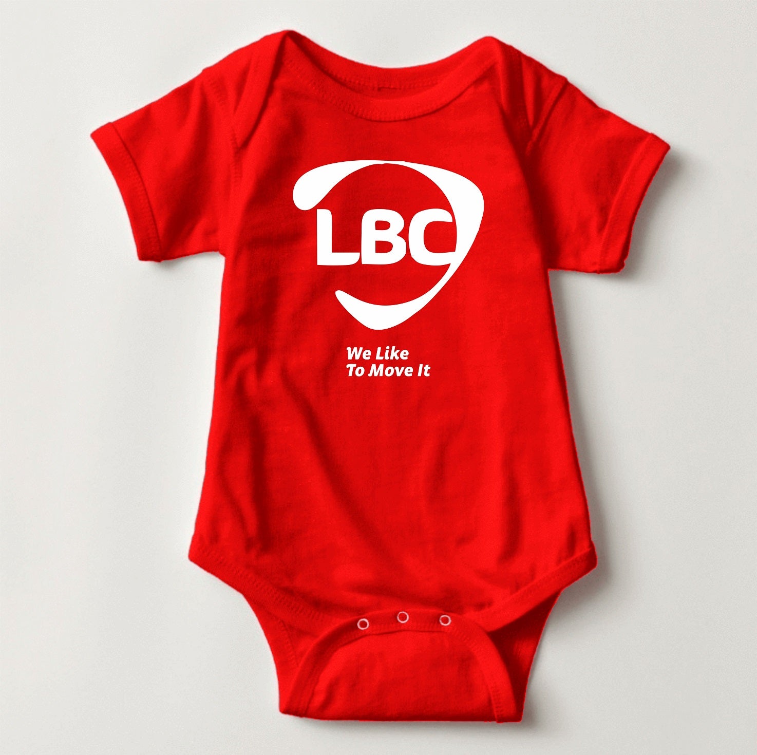 Baby Onesies Logo - LBC (Red) - MYSTYLEMYCLOTHING