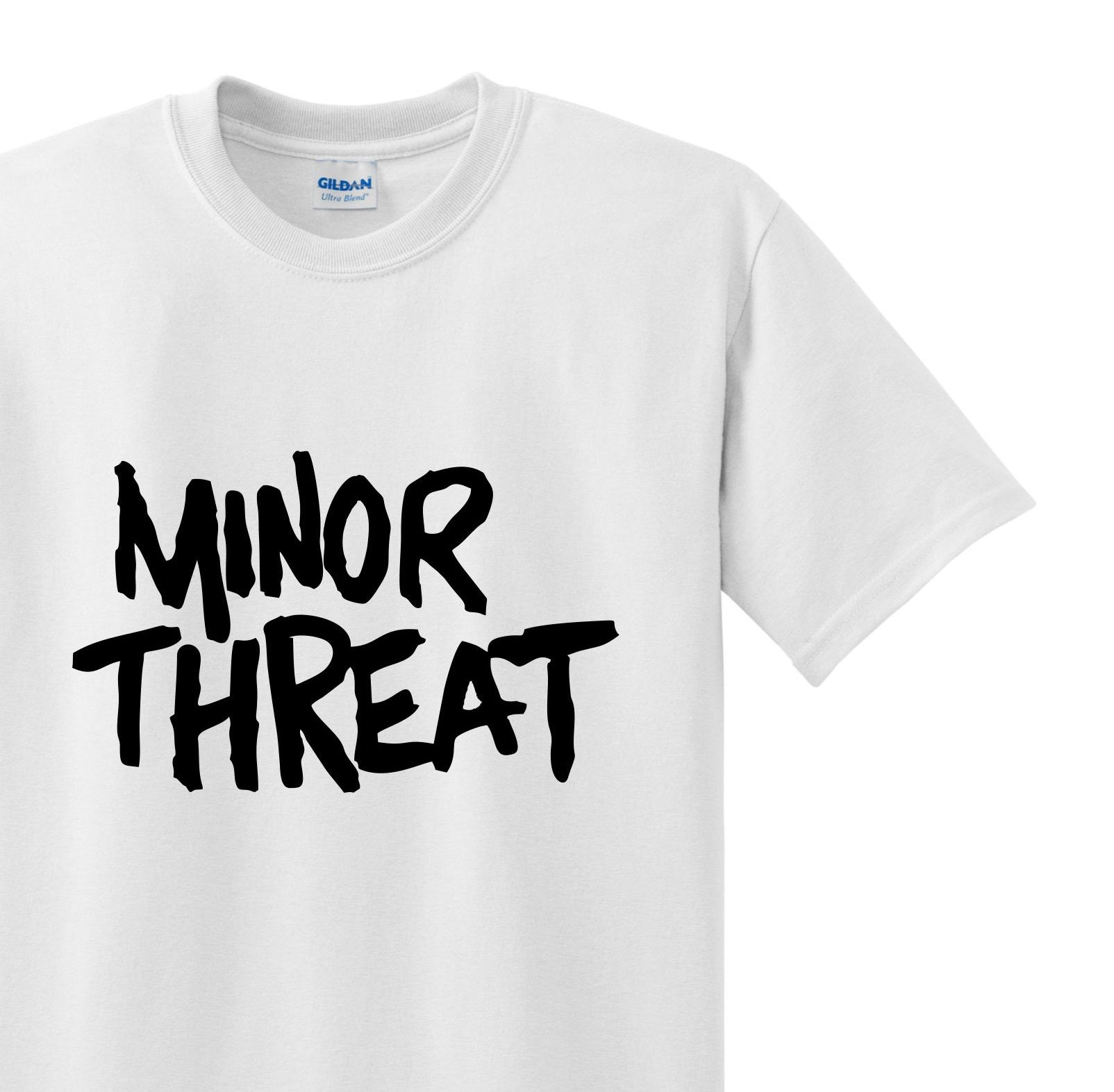 Radical Band  Men's Shirts - Minor Threat (White) - MYSTYLEMYCLOTHING