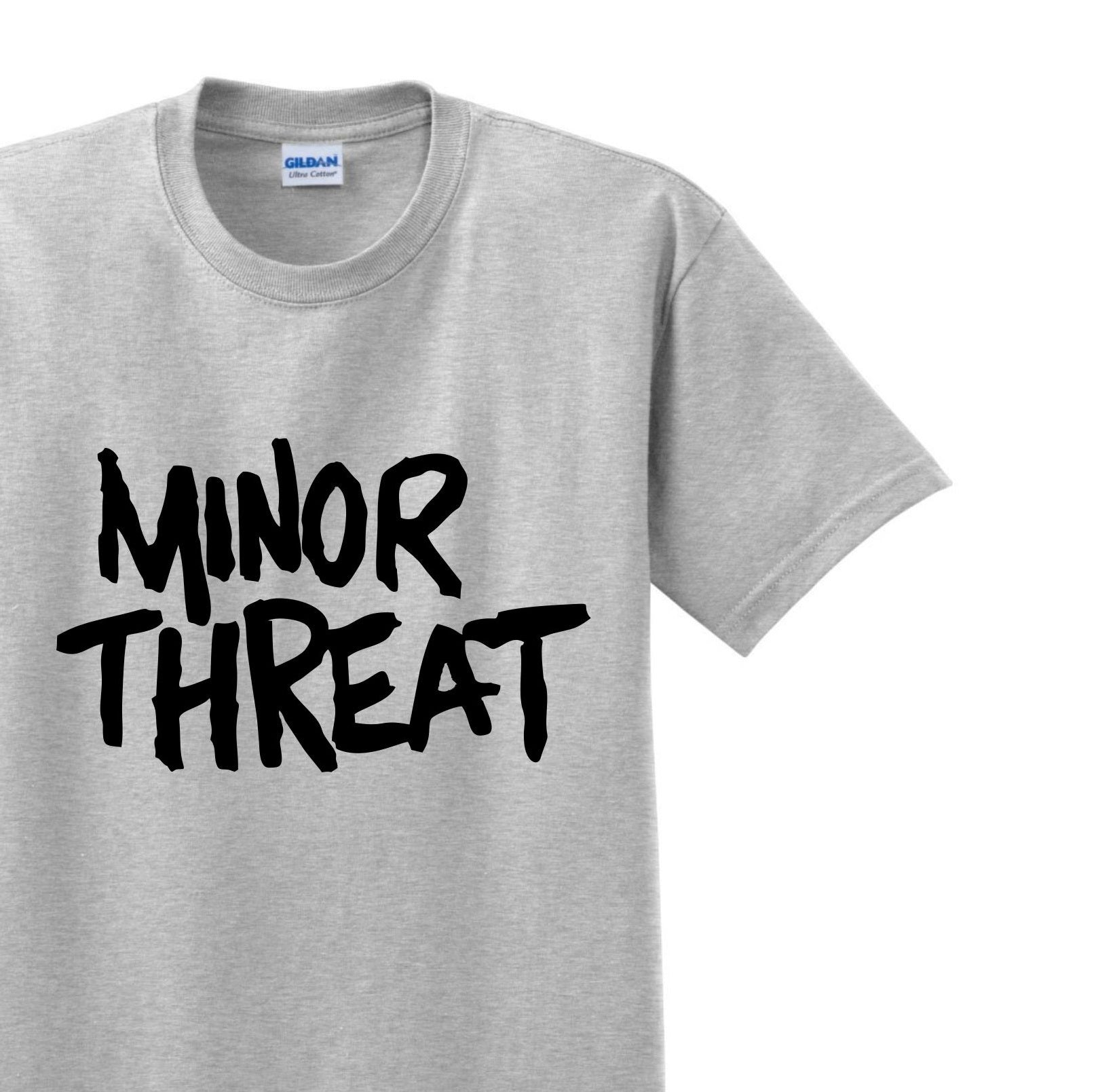 Radical Band  Men's Shirts - Minor Threat (Gray) - MYSTYLEMYCLOTHING