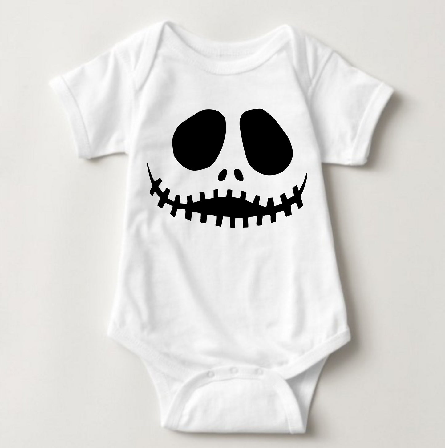 Baby Halloween Onesies - Monster Skeleton Face