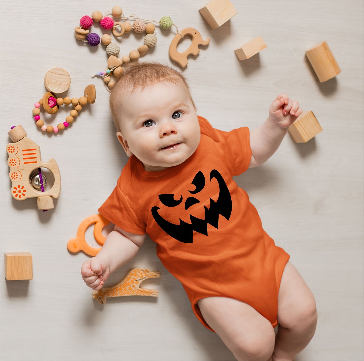 Baby Halloween Onesies - Monster Spooky Face