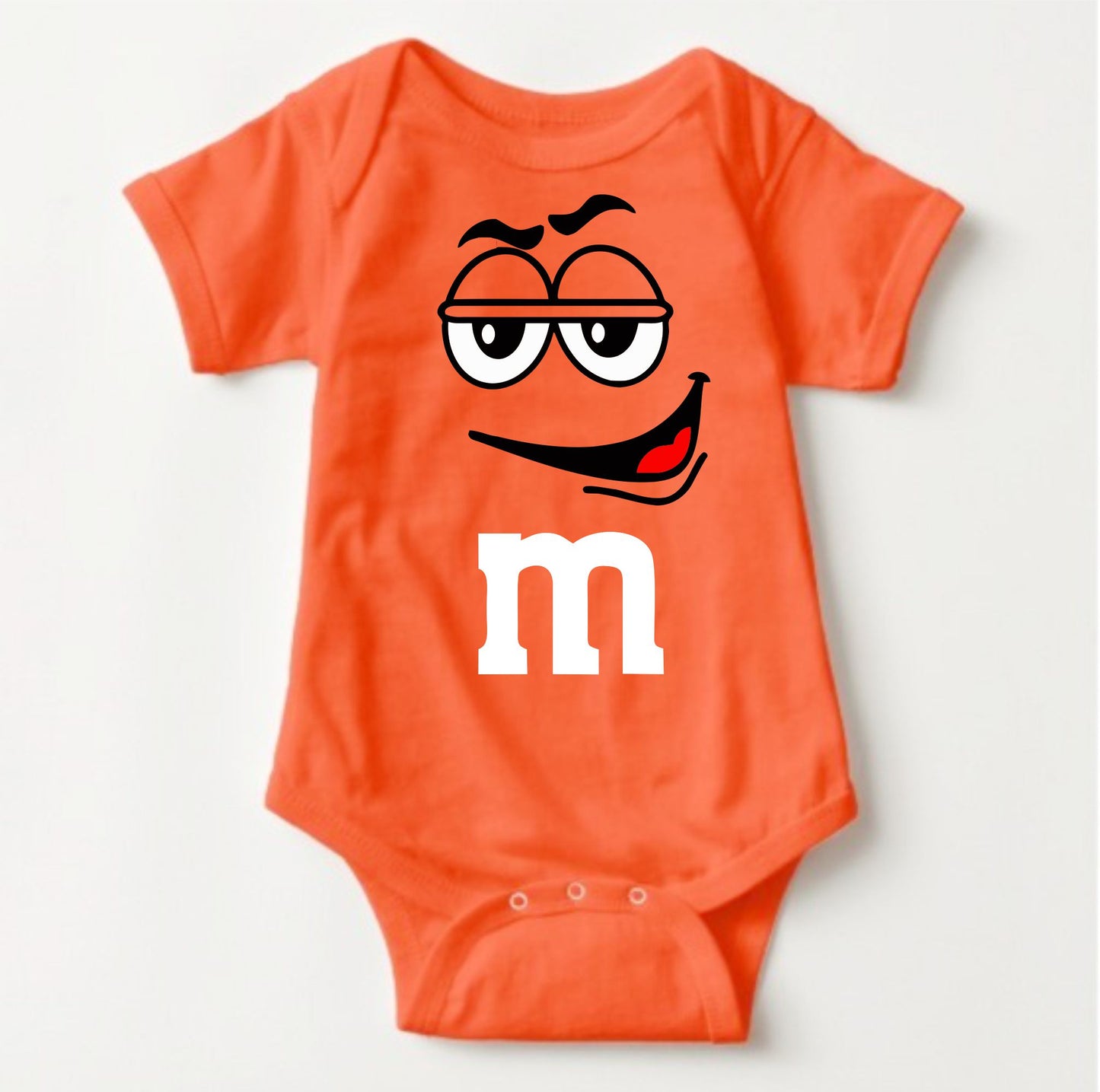 Baby Character Onesies - M&M's Orange - MYSTYLEMYCLOTHING