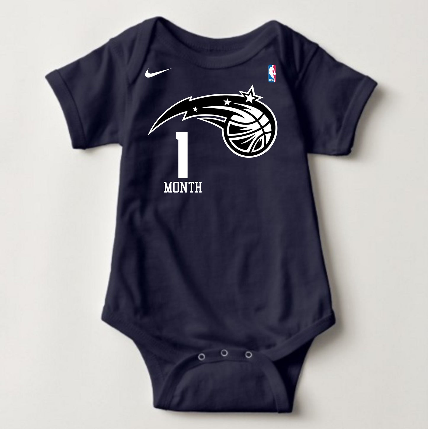 Baby Monthly Onesies - Basketball Jersey Orlando Magic - MYSTYLEMYCLOTHING