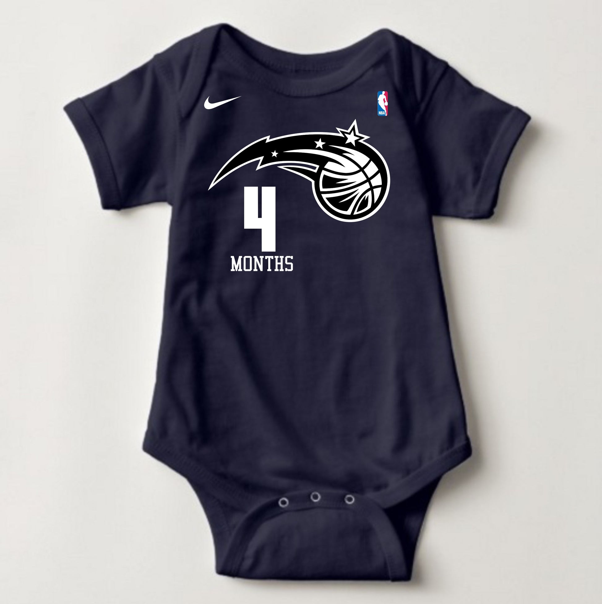 Baby Monthly Onesies - Basketball Jersey Orlando Magic - MYSTYLEMYCLOTHING