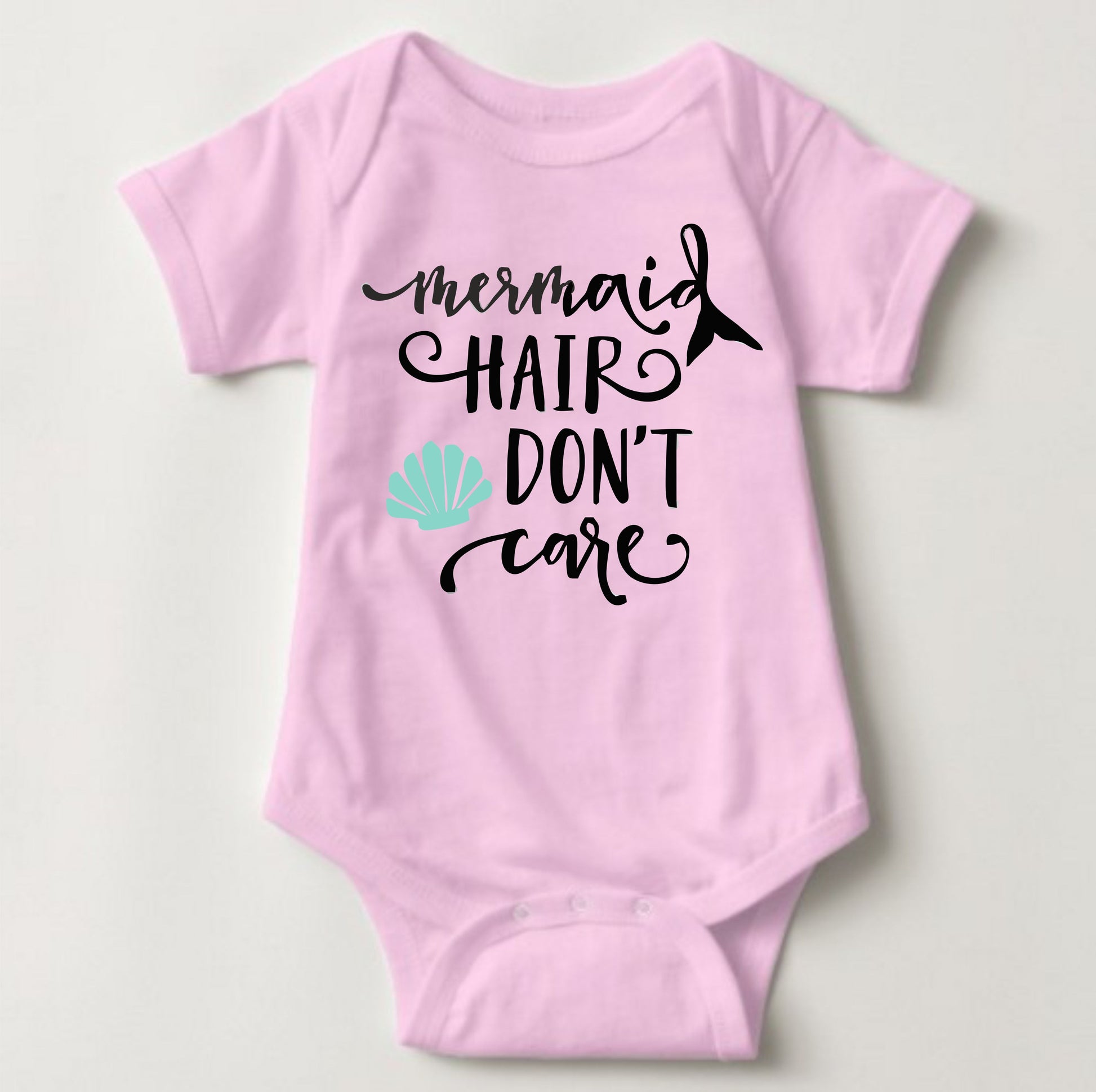 Baby Statement Onesies - Mermaid Hair Don't Care - MYSTYLEMYCLOTHING