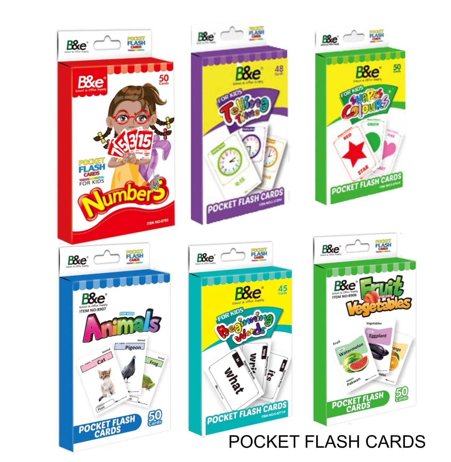 Early Learning Pocket Flash Cards for Preschool - MYSTYLEMYCLOTHING