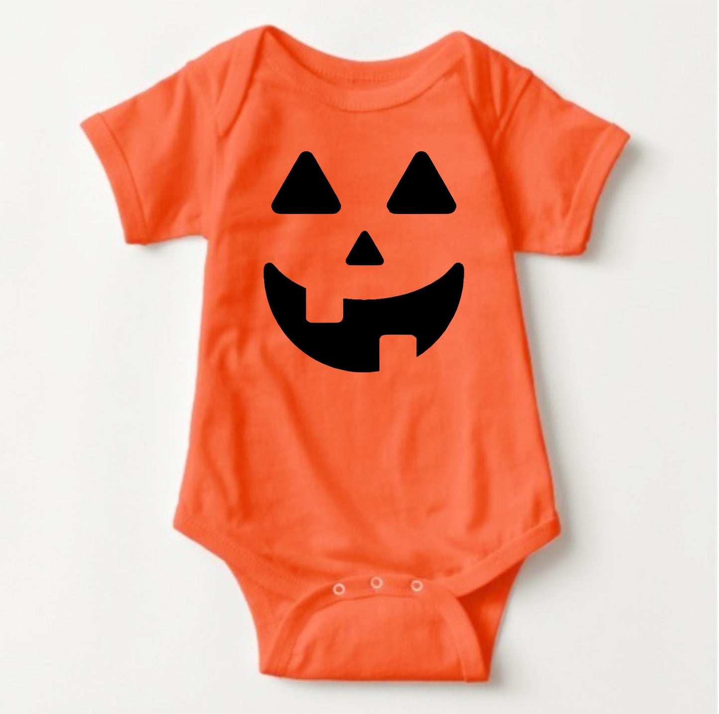 Baby Halloween  Onesies - Scary Face Pumpkin