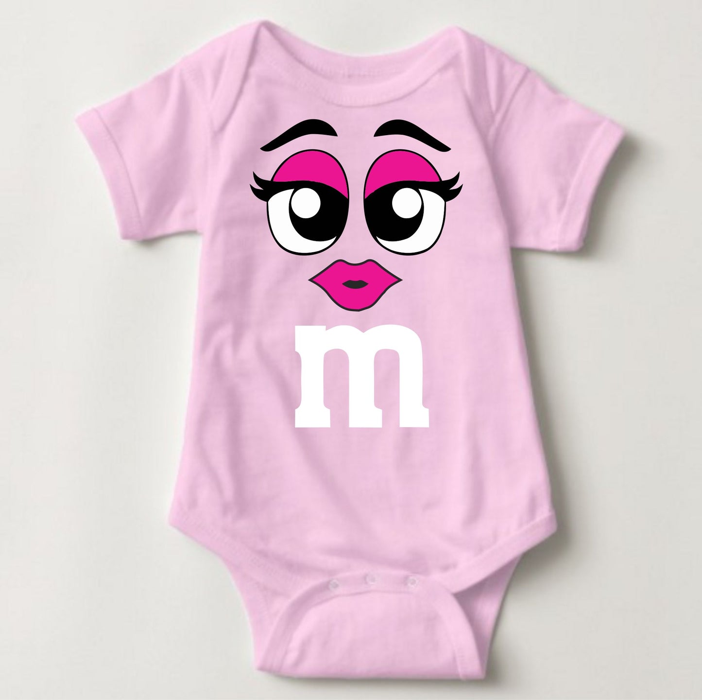 Baby Character Onesies - M&M's Pink - MYSTYLEMYCLOTHING