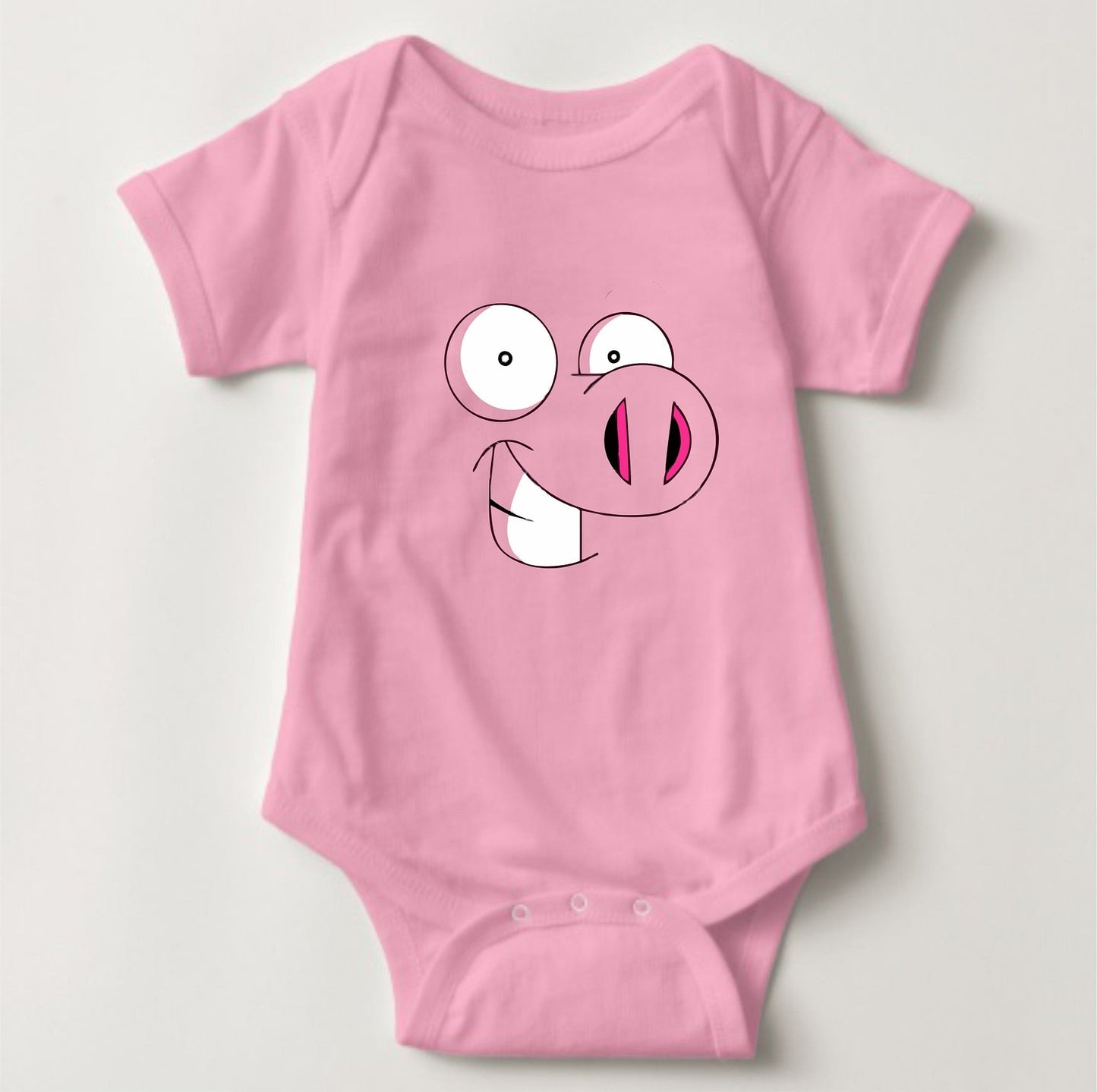 Baby Character Onesies - Pink Pig