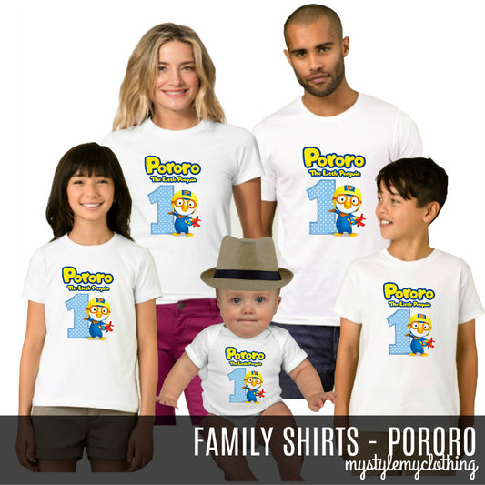 Family Set Shirt - Pororo - MYSTYLEMYCLOTHING