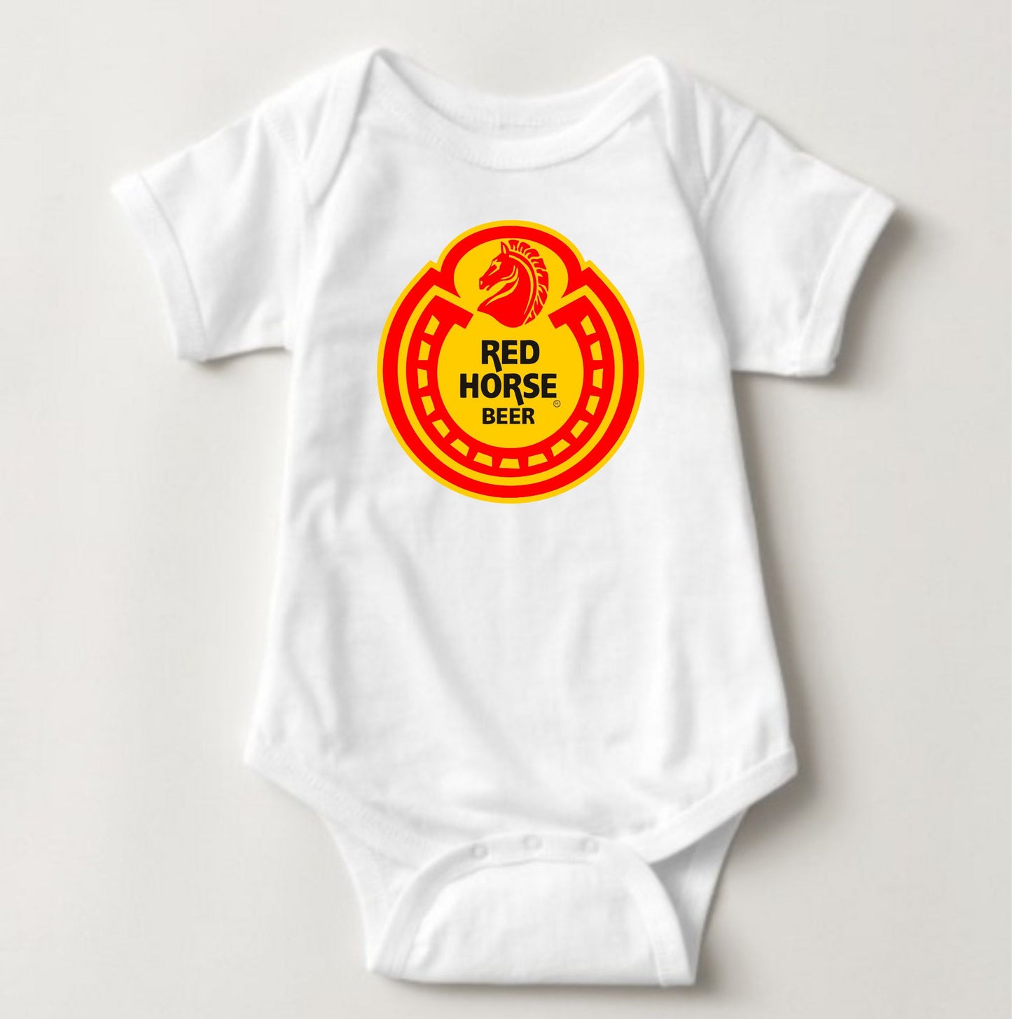 Baby Onesies Logo - Red Horse - MYSTYLEMYCLOTHING