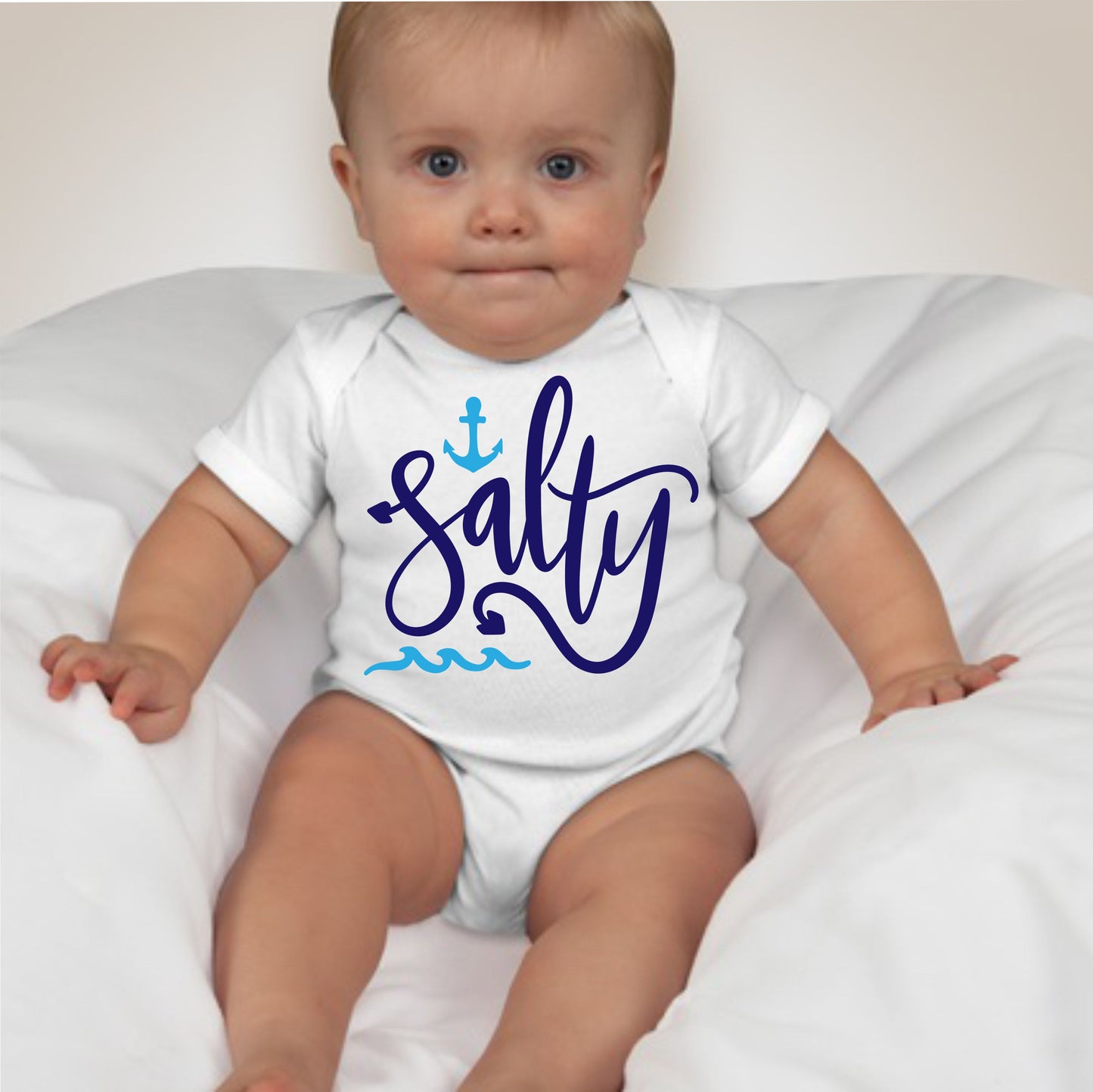 Baby Statement Onesies - Salty - MYSTYLEMYCLOTHING