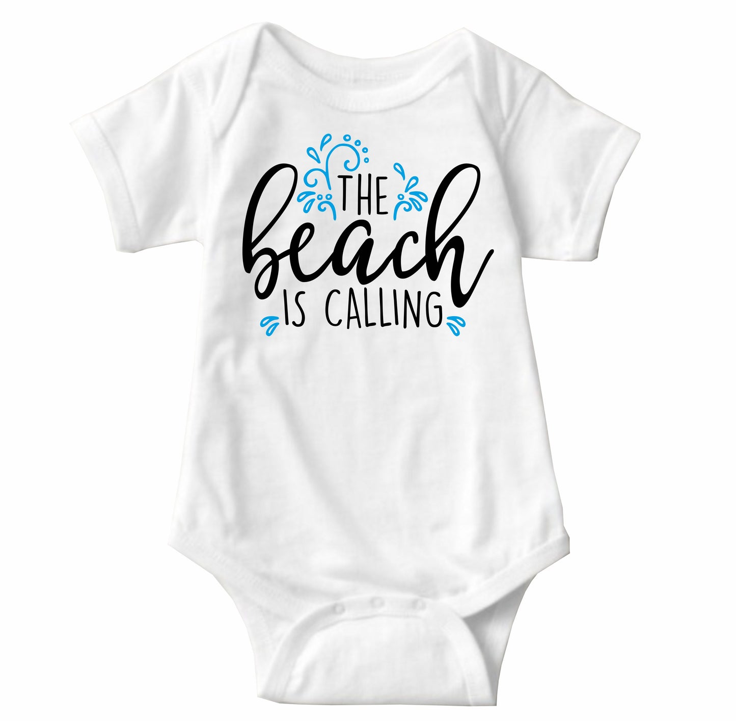 Baby Statement Onesies - The Beach is Calling - MYSTYLEMYCLOTHING